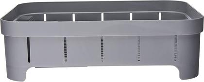 Imagem de Kit Cozinha Trium Escorredor Louça + Porta Talheres + Dispenser Detergente + Lixeira Chumbo KTE 011 OU Martiplast