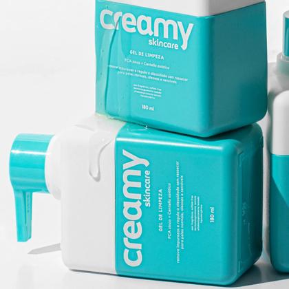Imagem de Kit Creamy Vitamina C Protetor Solar e Gel de Limpeza (3 produtos)