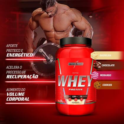 Imagem de Kit Creatina Hardcore 300g Hipercalórico Nutriwhey Super Mass Gainer 900g Integralmédica Pote