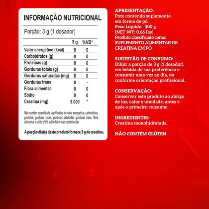 Imagem de Kit Creatina Hardcore 300g Hipercalórico Nutriwhey Super Mass Gainer 900g Integralmédica Pote