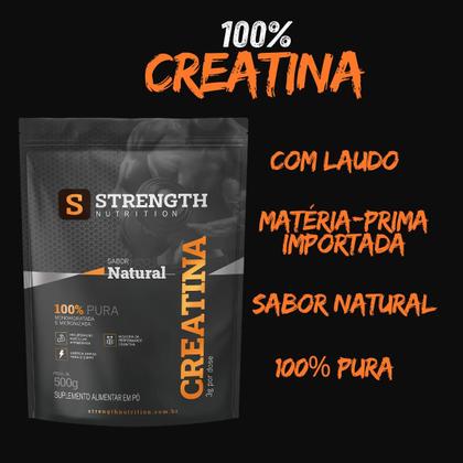 Imagem de Kit Creatina Monohidratada 500g  100% Pura + Coqueteleira