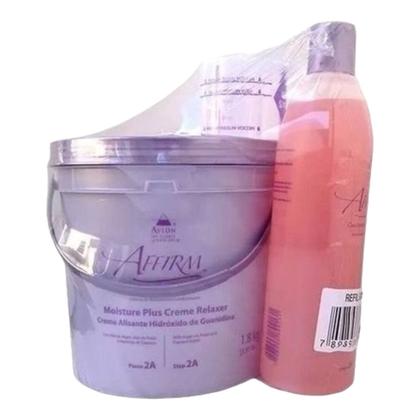 Imagem de Kit Creme Alisante Step 2A 900g + Líquido Ativador Step 2B 265ml + Potes medidores Affirm Avlon