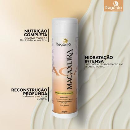 Imagem de KIT Creme De Pentear Begonia Macaxeira 200ml 3 Unds