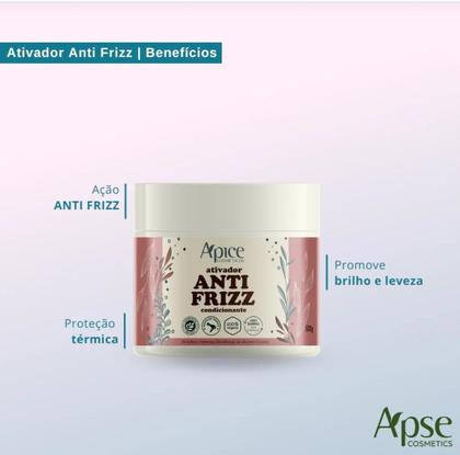 Imagem de Kit Creme de pentear Nutri Waves e Ativ Anti-frizz 500g - Apice