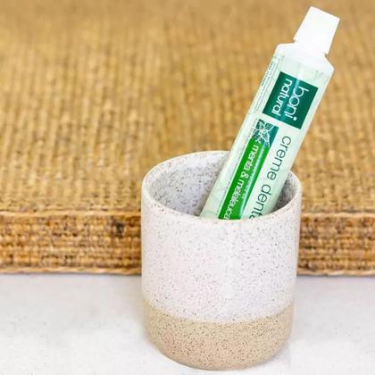 Imagem de kit Creme Dental Boni Natural Sem Flúor Menta e Melaleuca 90g - 2 Unidades