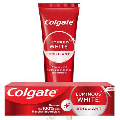 Imagem de Kit Creme Dental Colgate Luminous White Brilliant Mint 140g com 6 unidades