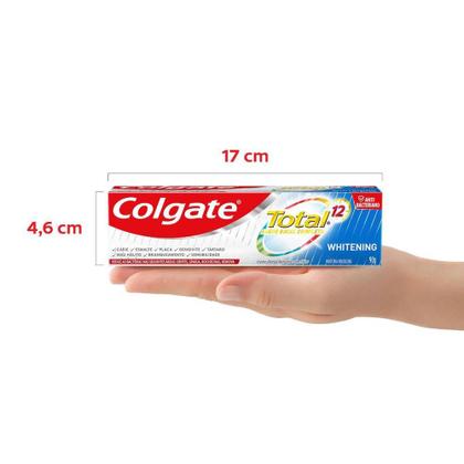 Imagem de Kit Creme Dental Colgate Total 12 Whitening 90g com 12 unidades