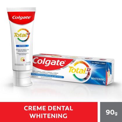 Imagem de Kit Creme Dental Colgate Total 12 Whitening 90g com 12 unidades