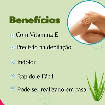 Imagem de Kit Creme Depilatório Depilador Íntimo Corporal Feminino e Masculino Depilflax Depilação Indolor Rápida