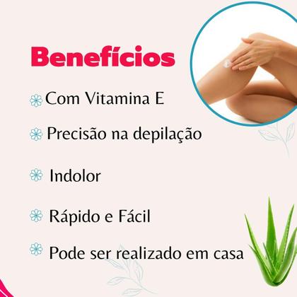 Imagem de Kit Creme Depilatório Depilador Íntimo Corporal Feminino e Masculino Depilflax Depilação Indolor Rápida