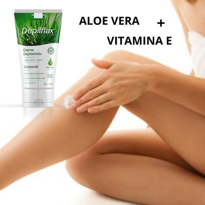 Imagem de Kit Creme Depilatório Depilador Íntimo Corporal Feminino e Masculino Depilflax Depilação Indolor Rápida