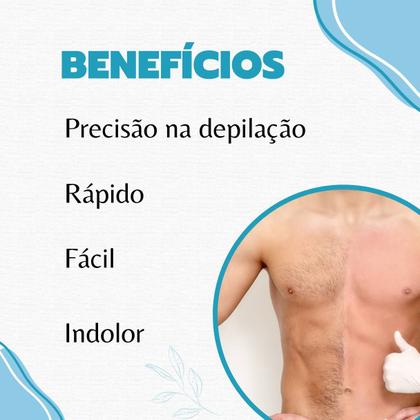Imagem de Kit Creme Depilatório Depilador Íntimo Corporal Feminino e Masculino Depilflax Depilação Indolor Rápida