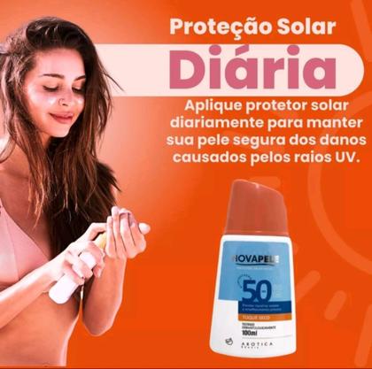Imagem de Kit Creme Facial Clareador Nova Pele 25g + Protetor Solar Nova Pele Fps 50 100ml
