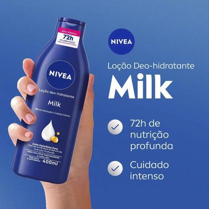 Imagem de Kit Creme Hidratante Corporal Nívea Body Extra Seca 400ml - 3 Unidades