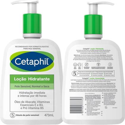 Imagem de Kit Creme Loção Hidratant e Cetaphil Corpo Rosto Pele Seca Extra Seca Sensivel