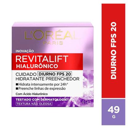 Imagem de Kit Creme Revitalift Hialurônico Diurno FPS20 + Noturno Loréal Paris