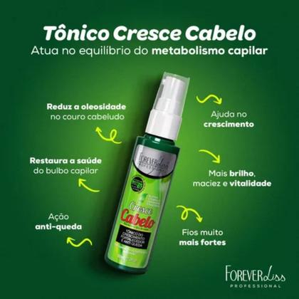 Imagem de Kit Cresce Cabelo Forever Liss Máscara 250g + Tônico 60ml Original!