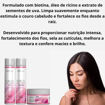 Imagem de Kit Crescimento E Força Alto Impacto Tratamento Capilar
