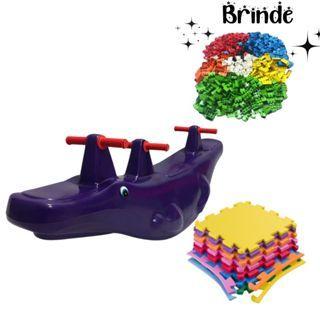 Imagem de Kit Crocodilo com 4 Tatames 50x50 e 100 Multiblocos