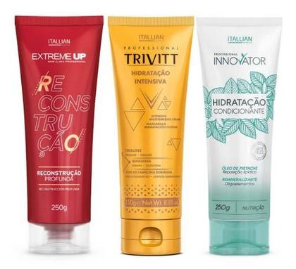 Imagem de Kit Cronograma 3 Itens + Kit Home Care C/ Leave-in