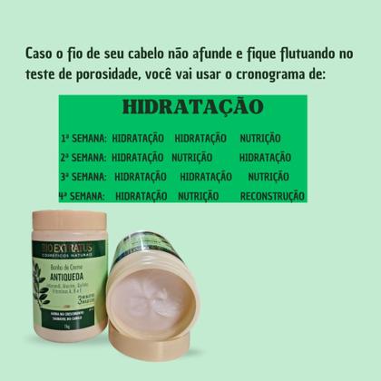 Imagem de kit Cronograma Capilar BioExtratus Crescimento e Força 3 Máscaras 1kg Jaborandi, Tutano, Força com Pimenta