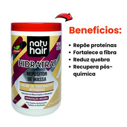 Imagem de Kit Cronograma Capilar Óleo de Coco + Óleo de Argan + Repositor de massa NatuHair