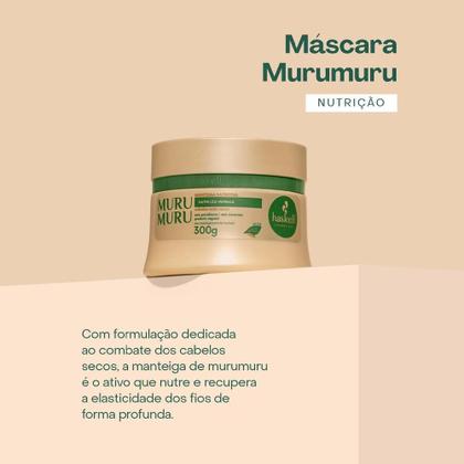 Imagem de Kit Cronograma Capilar para Cabelos Ressecados Máscara Mandioca Hidratação, Cavalo Forte Reconstrução, Murumuru Nutrição