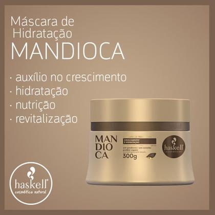 Imagem de Kit Cronograma Capilar para Cabelos Ressecados Máscara Mandioca Hidratação, Cavalo Forte Reconstrução, Murumuru Nutrição