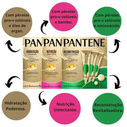 Imagem de Kit Cronograma Pantene Pro-V Com 3 Cada