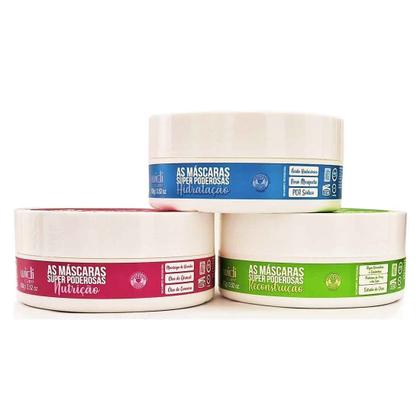 Imagem de Kit Cronograma Super Poderosas - Nutrição + Hidratação + Reconstrução - Widi Care