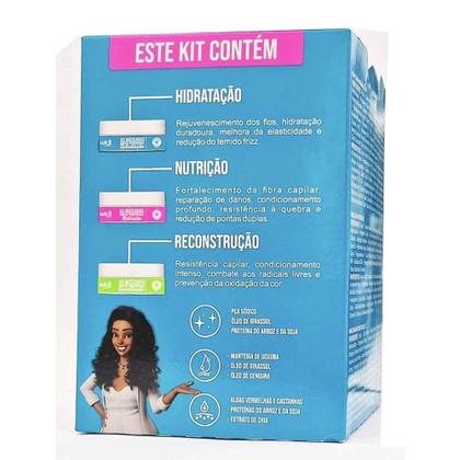 Imagem de Kit Cronograma Super Poderosas - Nutrição + Hidratação + Reconstrução - Widi Care