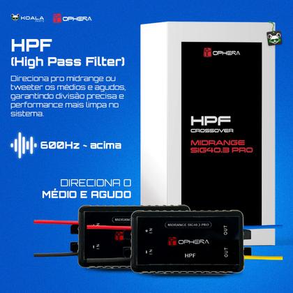 Imagem de Kit Crossover Ophera HPF + LPF Upgrade de 2 Vias pra 3 Vias