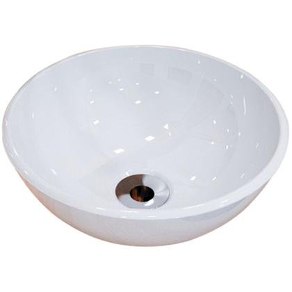 Imagem de Kit Cuba de Apoio Redonda C01 R30W Banheiro Lavabo com Torneira Válvula Cromado - Lyam Decor