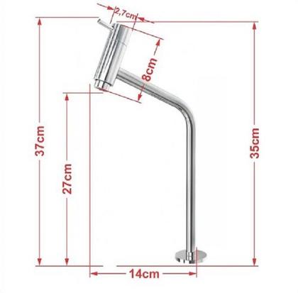 Imagem de Kit cuba de vidro retangular incolor com tampo 60cm incolor e suporte torneira valvula
