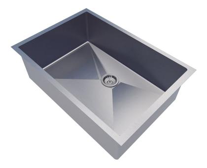 Imagem de Kit Cuba Inox + Ralo D Embutir 70x40cm Retangular P/ Cozinha