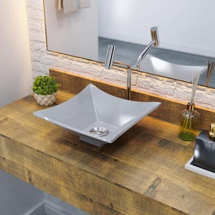 Imagem de Kit Cuba L30 C/Torneira Link 1062 Metal + Válvula Click 1''B (2,6cm)