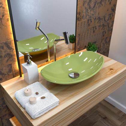 Imagem de Kit Cuba L45 C/Torneira Link 1062 Metal + Válvula Click 1 1/2'' (4,0cm) + Sifão Cromado + Flexível