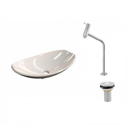 Imagem de Kit Cuba L45 com Torneira Link 1062 Metal e Válvula 1"