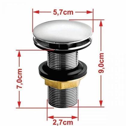 Imagem de Kit Cuba OV43 com Torneira 1198 Metal e Válvula Click 1 Polegada G Compace