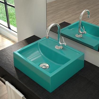 Imagem de Kit Cuba Q32 C/Torneira 1198 Metal + Válvula Click 1''B (2,6cm)