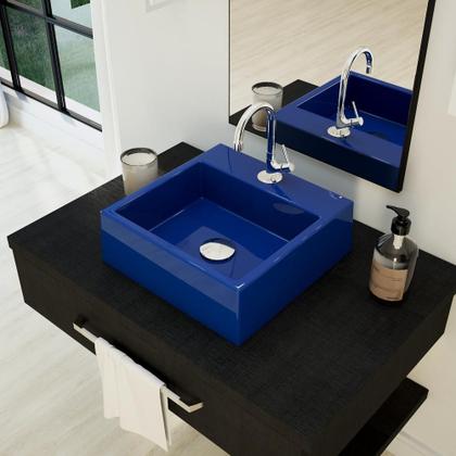 Imagem de Kit Cuba Q355 C/Torneira 1198 Metal + Válvula Click 1 1/2'' (04cm)