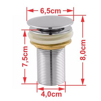 Imagem de Kit Cuba Q395 C/Torneira Pratika 1060 Metal + Válvula Click 1 1/2'' (04cm) + Sifão Pvc + Flexível