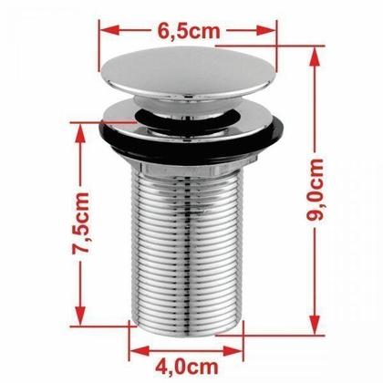 Imagem de Kit Cuba Q395 com Torneira 1198 Metal e Válvula Click 1 1/2" e Sifão Cromado e Flexível Compace