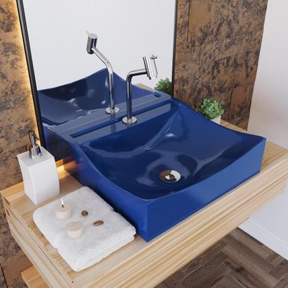 Imagem de Kit Cuba Q440 C/Torneira Pratika 1060 Metal + Válvula Click 1''B (2,6cm) + Sifão Pvc + Flexível