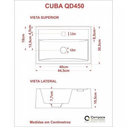 Imagem de Kit Cuba Q45 com Válvula Metal 1 Pol. Compace