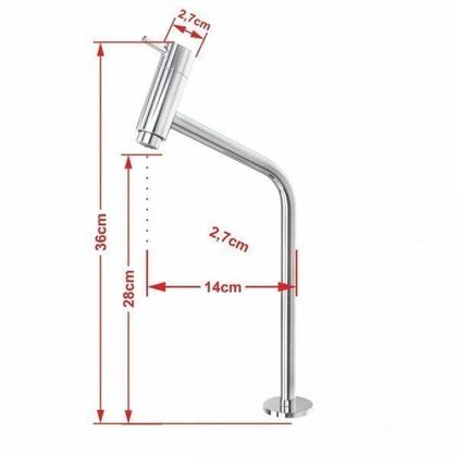 Imagem de Kit Cuba R35 com Torneira Link 1062 Metal e Válvula Click 1 Polegada B e Sifão Pvc e Flexível Compac