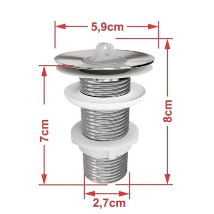 Imagem de Kit Cuba Rl545 Roma com Válvula Metal