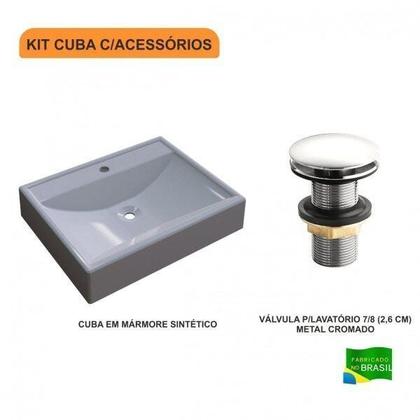 Imagem de Kit Cuba Rt49 com Válvula Click 1 Polegada G Compace