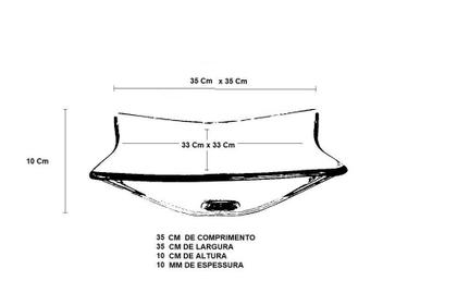 Imagem de Kit Cuba Vidro Quadrada Tampo 60Cm Preto Full E Suporte