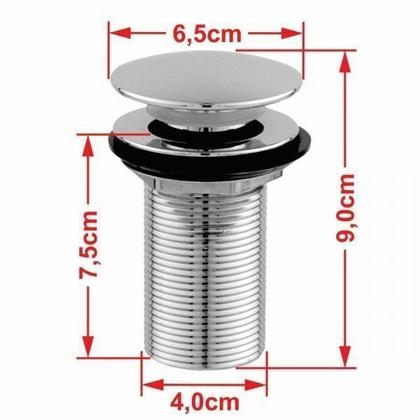 Imagem de Kit Cuba Xrt55 com Válvula Click 1.1/2" e Sifão Pvc e Flexível Compace